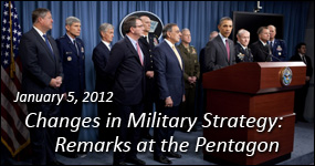Changes in Military Strategy: Remarks at the Pentagon